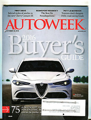 Autoweek Magazine October 26 2015 2016 Buyer's Guide EX 042816jhe