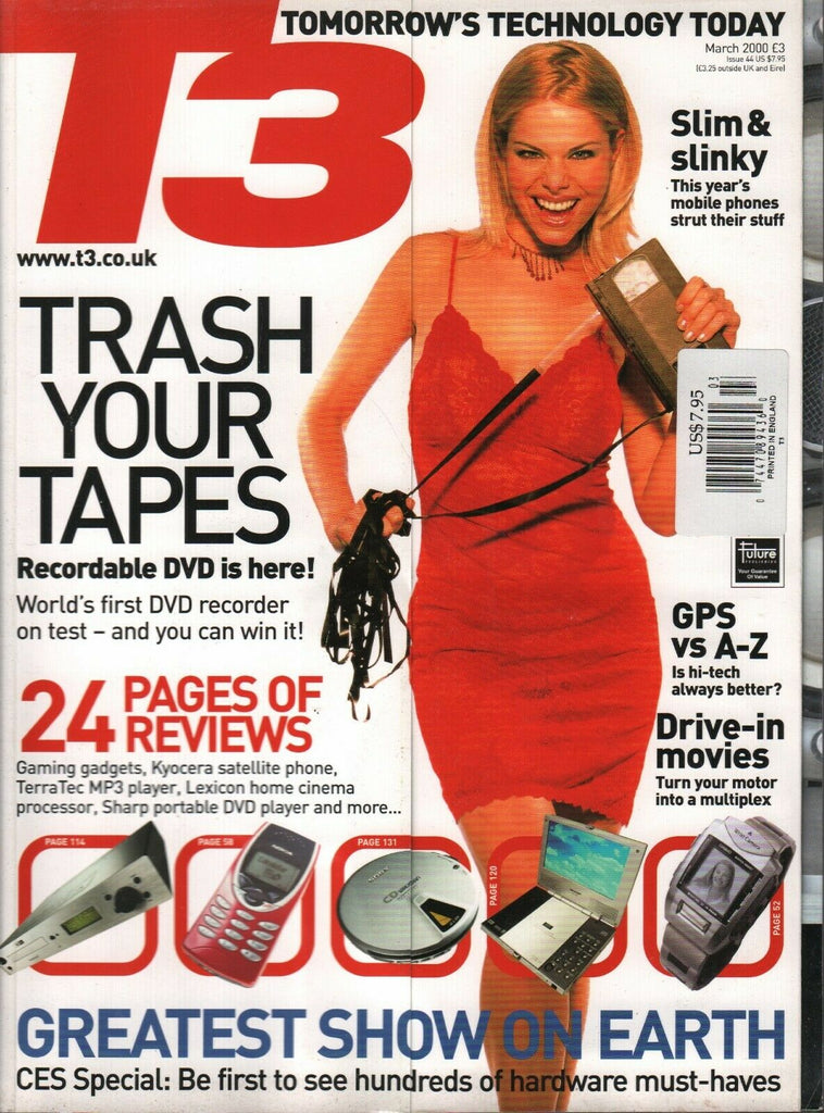 T3 UK Technology Magazine March 2000 Kyocera TerraTec Lexicon 012220AME2