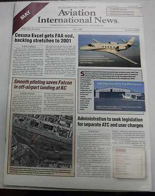Aviation International News Magazine Cessna Excel May 1998 FAL 072115R