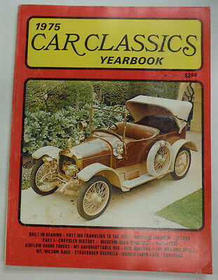 Car Classics Magazine 1975 Yearbook Franklins To The Test 052115R2