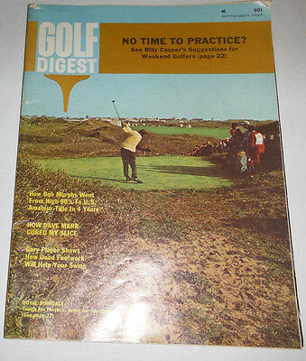 Golf Digest Magazine Billy Casper September 1966 071414R