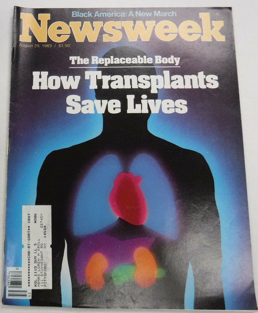 Newsweek Magazine How Transplants Save Lives August 29, 1983 100716R