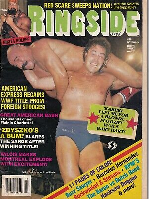 Ringside Magazine Mike Rotundo Vs Iron Sheik November 1985 022719nonr