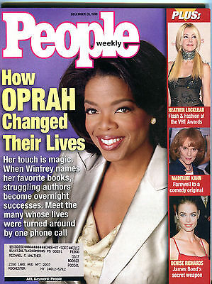 People Magazine December 20 1999 Oprah Winfrey Heather Locklear EX 012016jhe