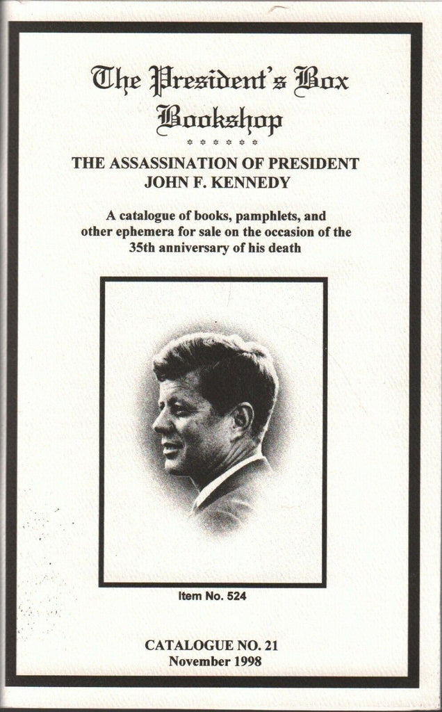 The President's Box Catalog Nov 1998 Assassination of Presidents JFK 011320AME