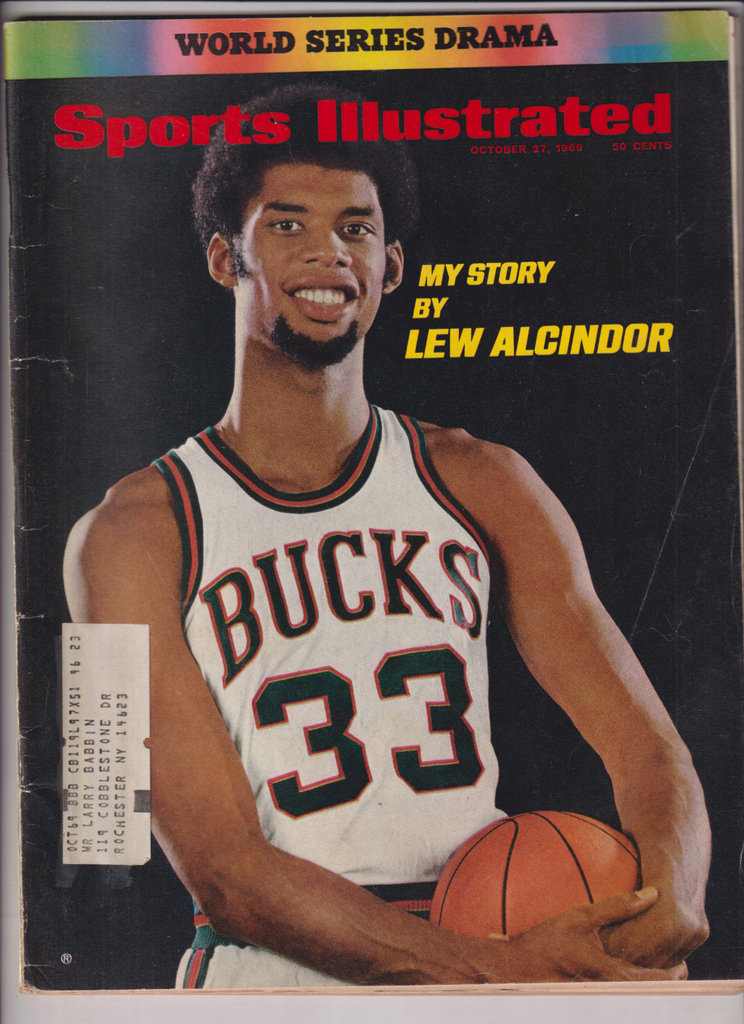 Sports Illustrated Mag My Story By Lew Alcindor October 27, 1969 013020nonr