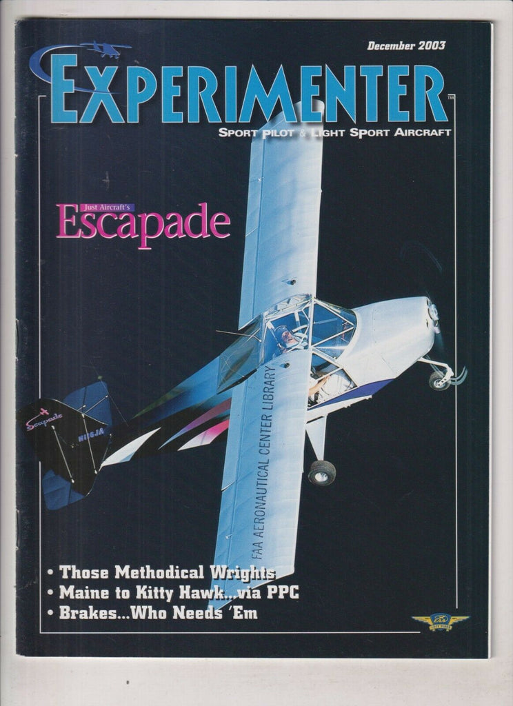 Experimenter Aviation Mag Those Methodical Wrights December 2003 040420nonrh