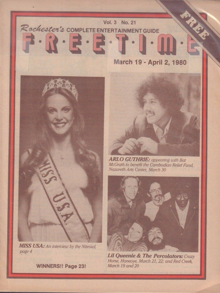 Freetime March 16 April 2 1980 Miss USA, Arlo Guthrie 080317nonDBE