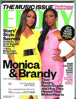 Ebony Magazine June 2012 Monica & Brandy EX 060616jhe