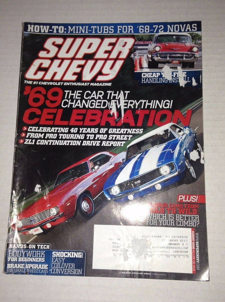 Super Chevy Magazine Celebrating 40 Years August 2009 030417NONRH