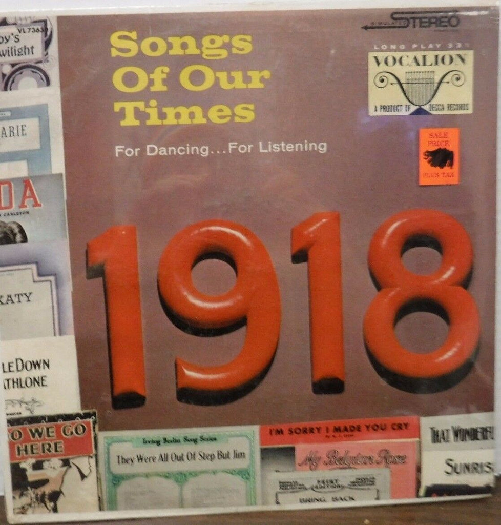 Songs of our Times 1918 new sealed VL73630 012117LLE