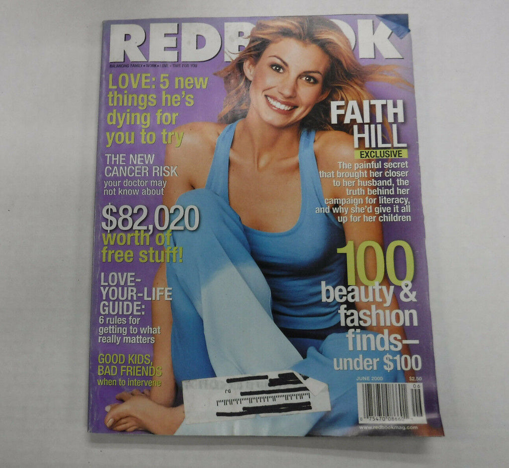 Redbook Magazine Faith Hill The New Cancer Risk June 2000 111416R
