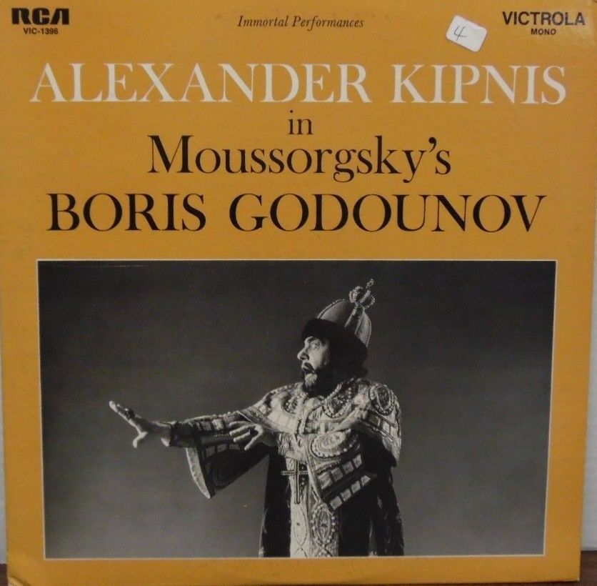 Alexander Kipnis in Moussorgsky's Boris Godounov 33RPM VIC-1396 102216LLE