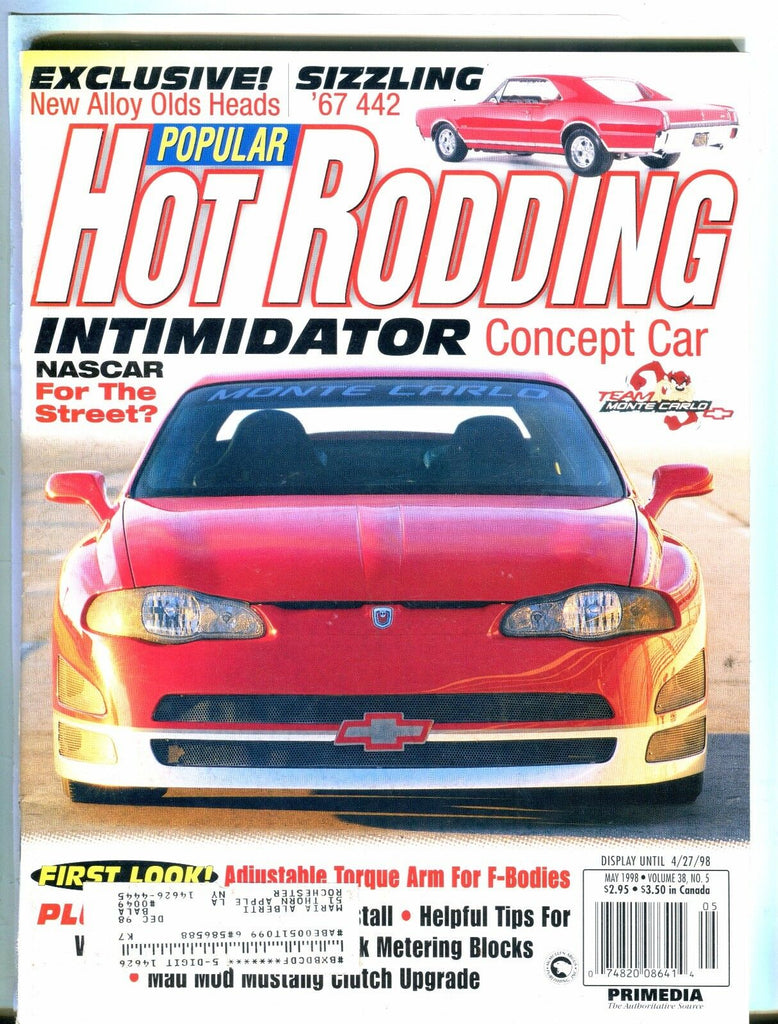 Popular Hot Rodding Magazine May 1998 NASCAR Concept Car EX w/ML 050617nonjhe