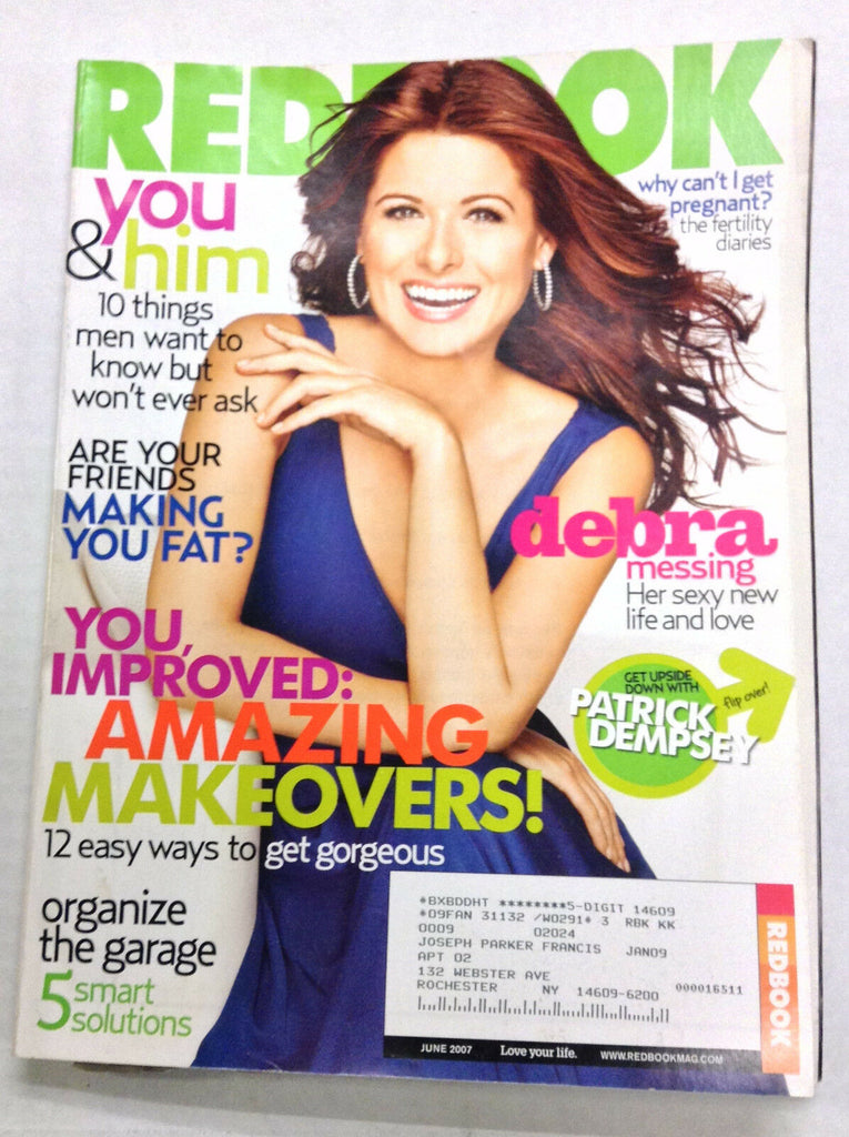 Redbook Magazine Debra mMessing Patrick Dempsey June 2007 020117RH
