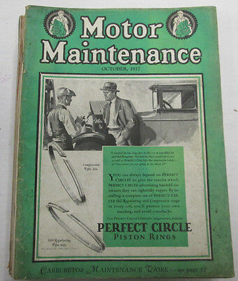 Motor Maintenance Magazine Equipment For Motor Cars October 1927 100914lm-e