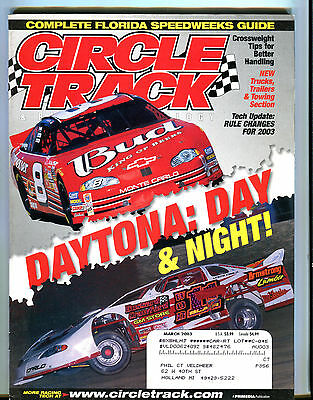 Circle Track & Racing Technology Magazine March 2003 Daytona EX 052016jhe