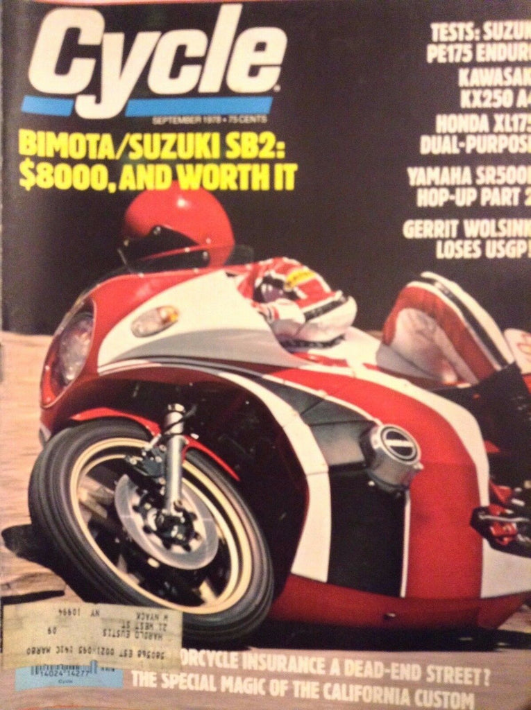 Cycle Magazine Bimota/Suzuki SB2 September 1978 102717nonrh