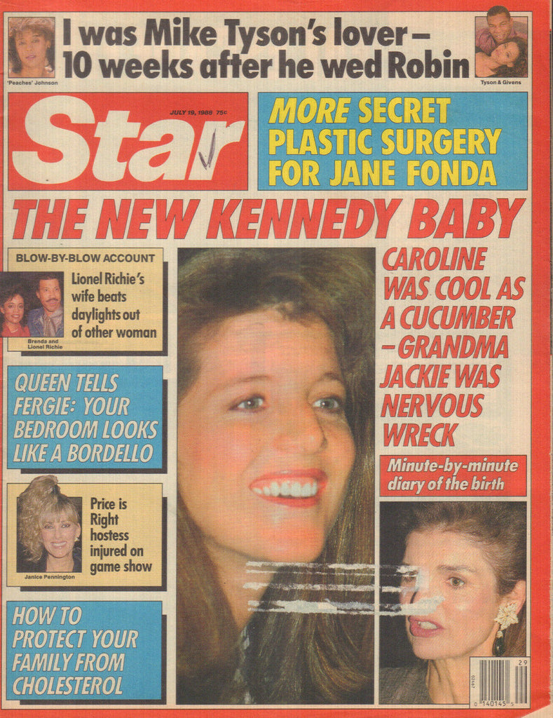 Star July 19 1988 Jackie Kennedy Lionel Richie Janice Pennington 042420DBE