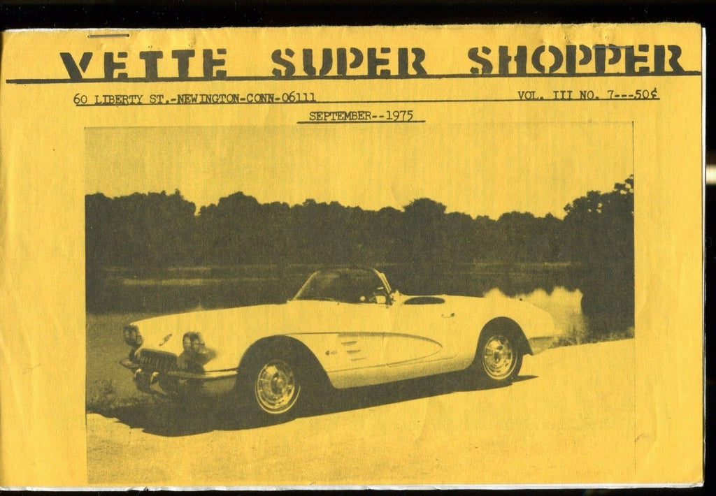 Vette Super Shopper Corvette September 1975 EX 030117nonjhe
