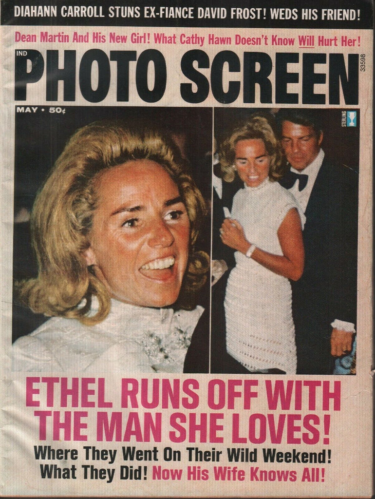 Photo Screen May 1973 Ethel Ted Kennedy Diahann Carroll David Frost 070119AME