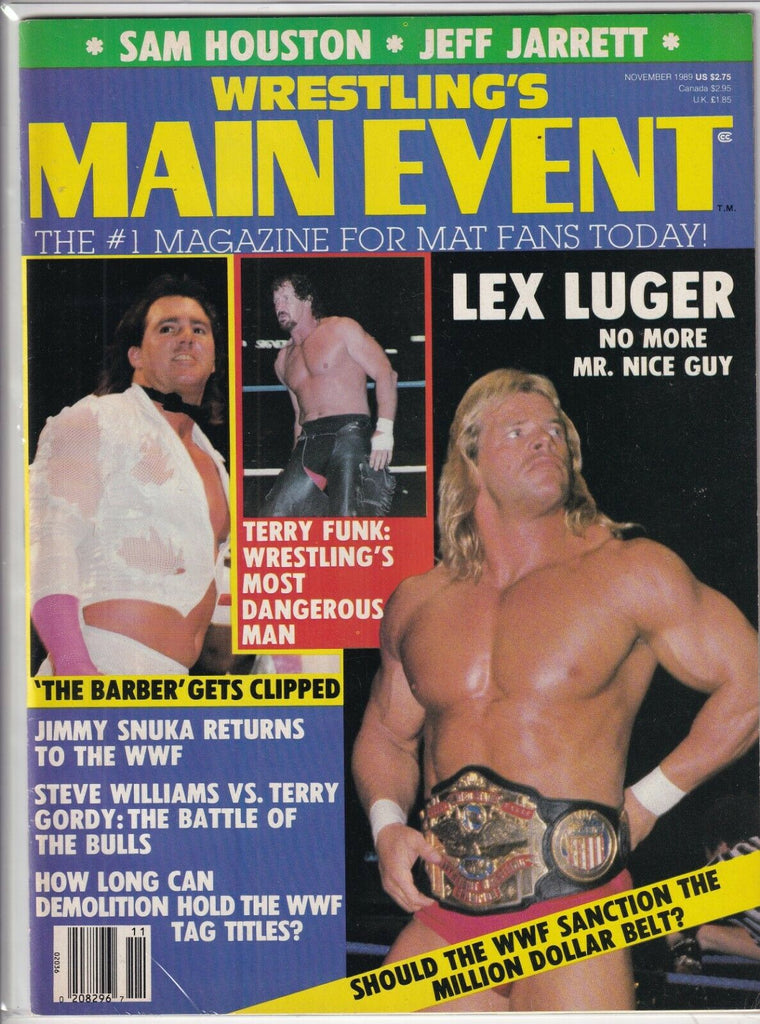 Wrestling's Main Event Lex Luger Terry Funk Jimmy Snuka November 1989 091519nonr