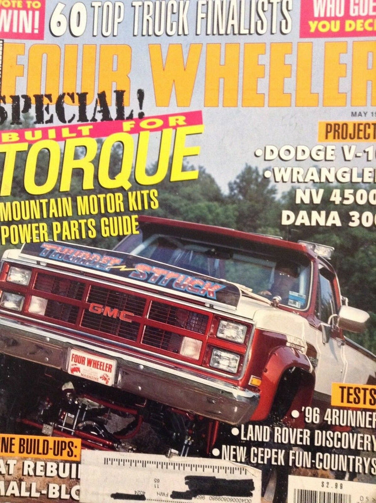 Four Wheeler Magazine Dodge V-10 Wrangler May 1996 022618nonrh