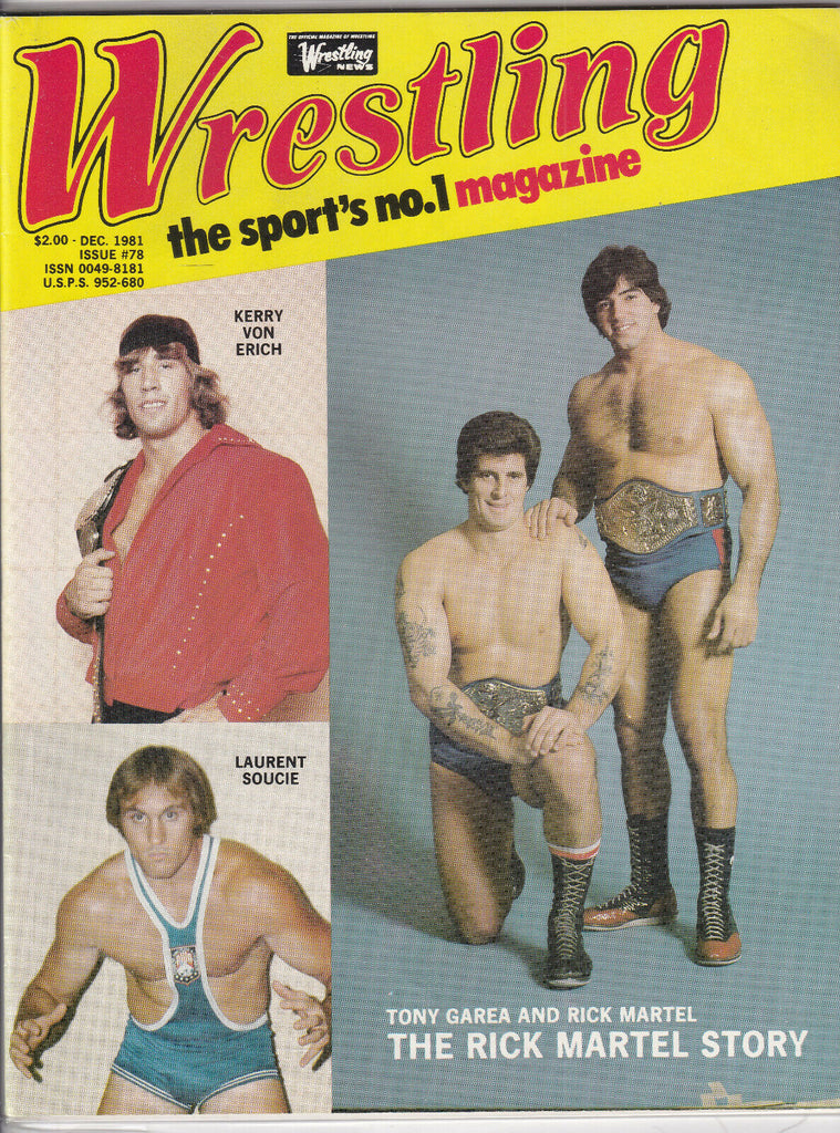 Wrestling News Rick Martel Story Kerry Von Erich December 1981 052919nonr