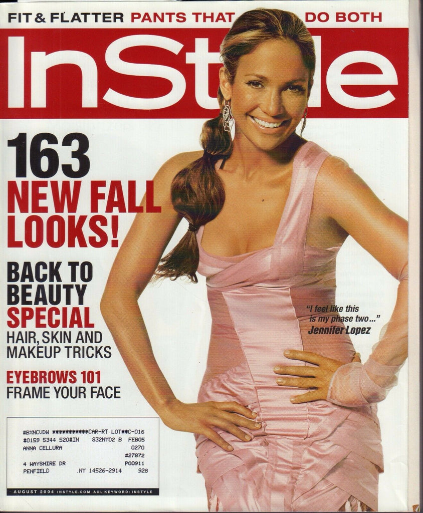 InStyle August 2004 Jennifer Lopez w/ML 040717nonDBE