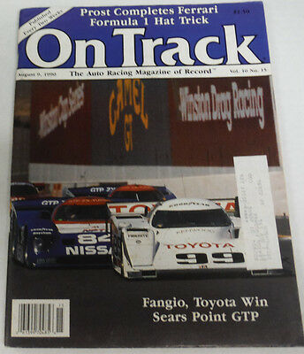 On Track Magazine Fangio Toyota Win August 1990 080714R
