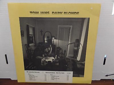Tom Jans Dark Blonde Columbia Records Promo PC-34292 33rpm 081116DBE