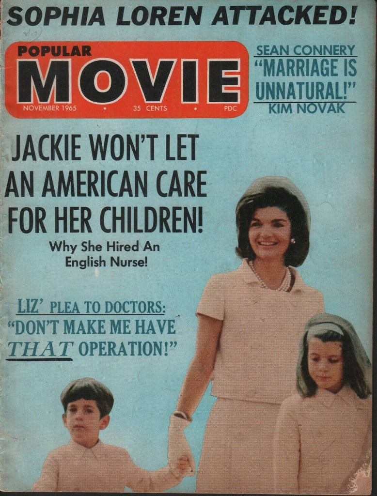 Popular Movie September November 1965 Jackie Kennedy Sophia Loren 062519AME