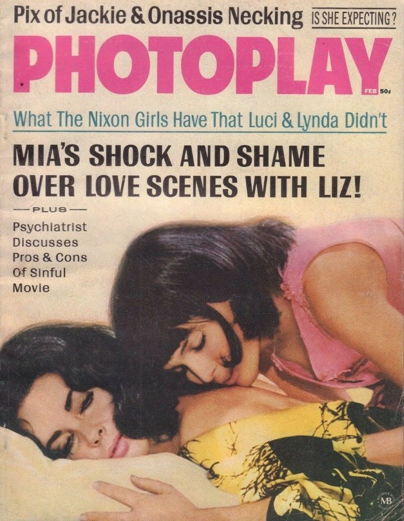 Photoplay February 1969 Jackie Kennedy Liz Taylor Nixon 013119DBE2