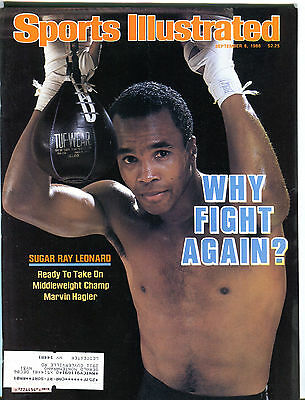 Sports Illustrated Magazine September 8 1986 Sugar Ray Leonard EX 041216jhe