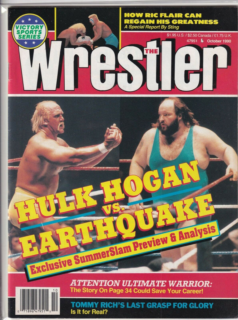 The Wrestler Magazine Hulk Hogan Ultimate Warrior October 1990 052919nonr