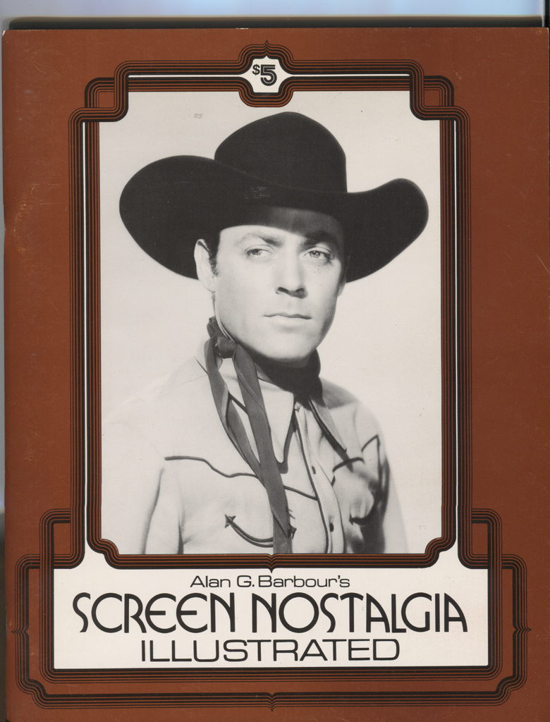 Alan G Barbour's Screen Nostalgia Illustrated #4 1975 RARE 062420DBE
