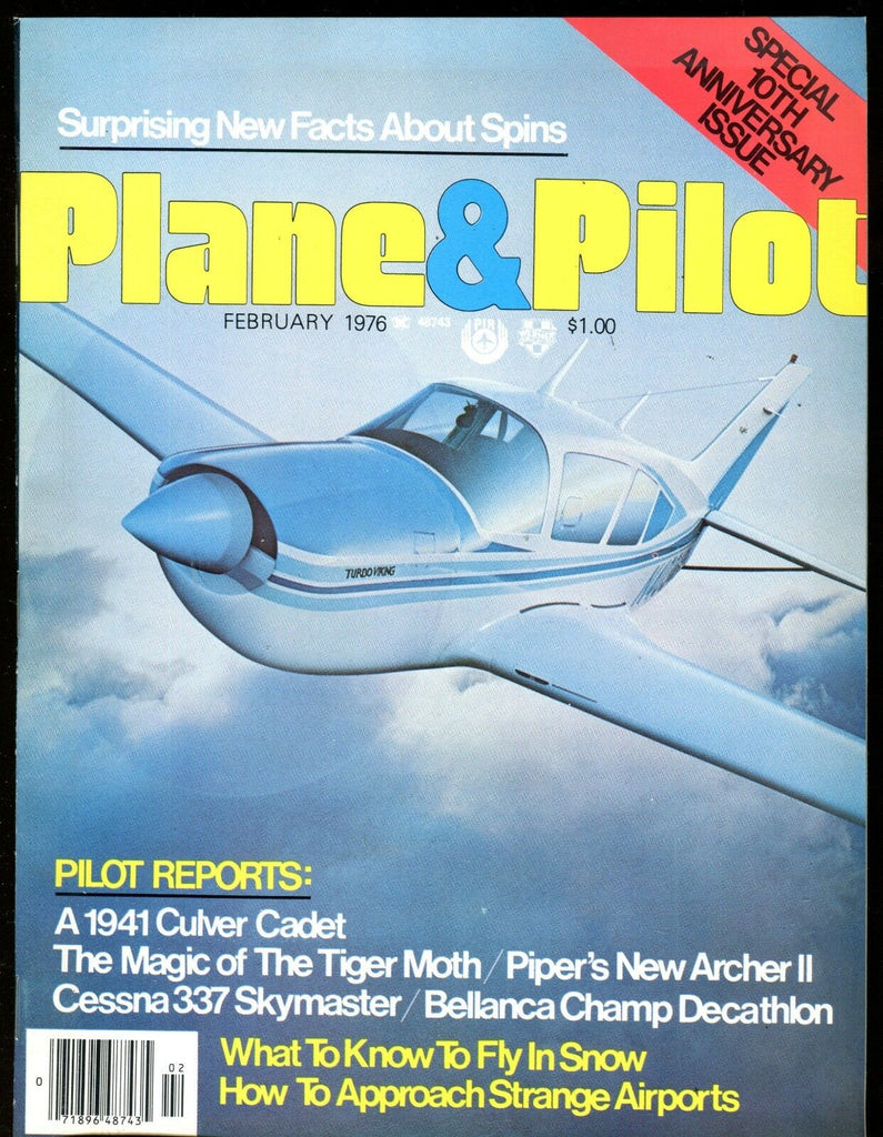 Plane & Pilot Magazine February 1976 1941 Culver Cadet EX No ML 112916jhe