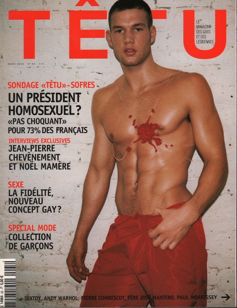 Tetu French Gay Interest march 2002 Andy Warhol Paul Morrissey 062218DBF2