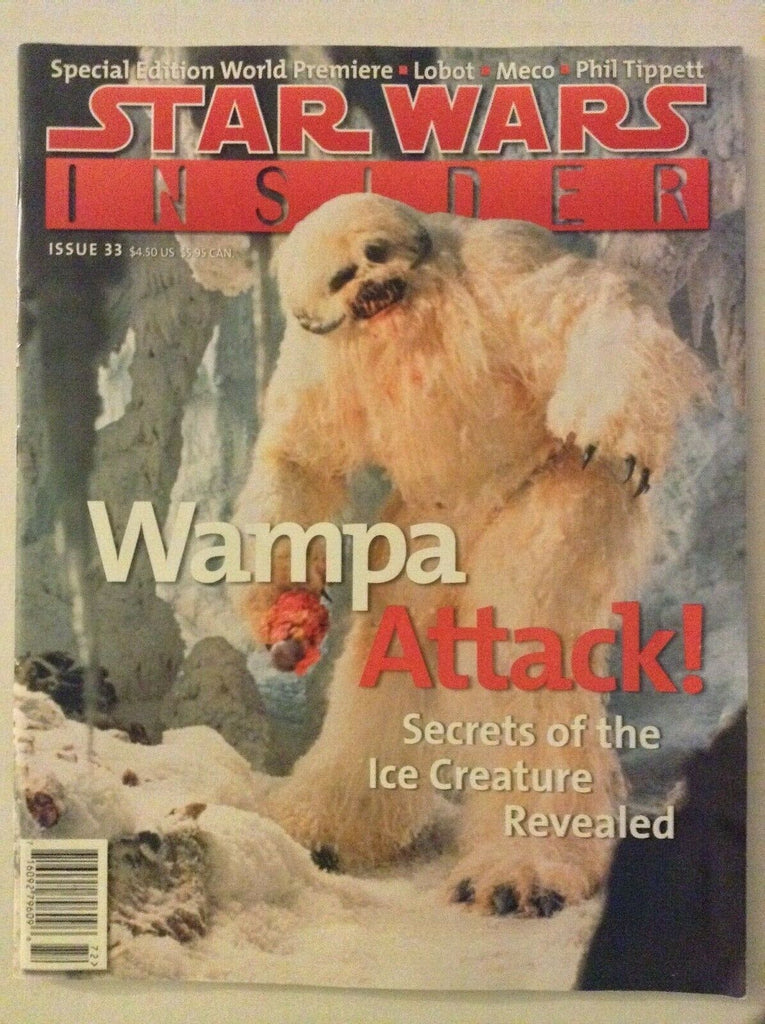Star Wars Insider Magazine Wampa Attack No.33 1990s 050319nonrh