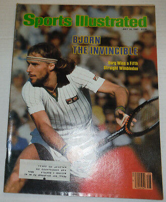 Sports Illustrated Magazine Bjorn Borg Wins Fifth Wimbledon July 1980 121914R