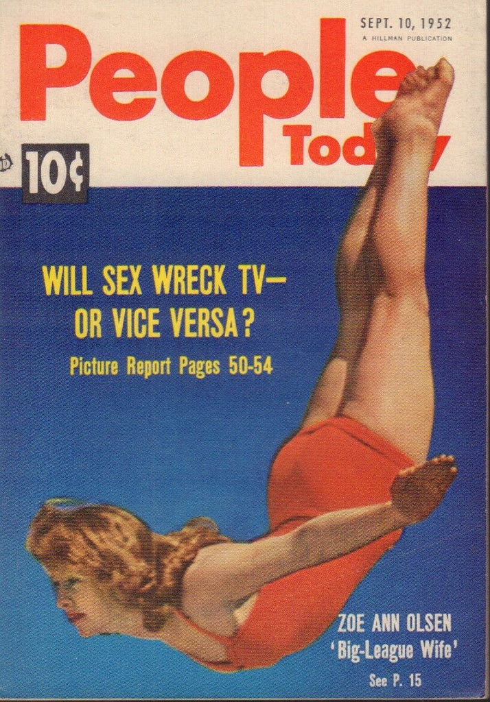 People Today Digest September 10 1952 Zoe Ann Olsen Cheesecake Pin Up 091318AME
