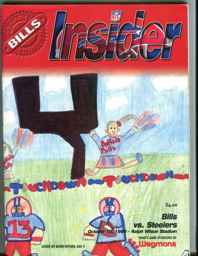 Buffalo Bills Insider Magazine vs. Steelers 1999 EX 051717nonjhe