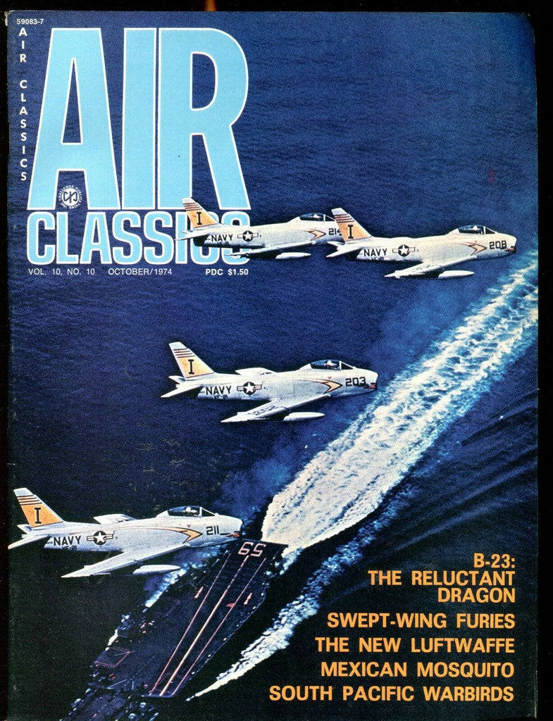 Air Classics Magazine October 1974 B-23 Reluctant Dragon EX No ML 120816jhe