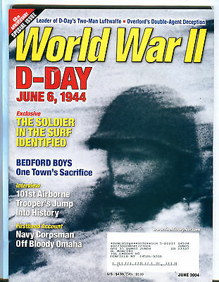 World War II Magazine June 2004 D-Day June 6 1944 EX 072916jhe