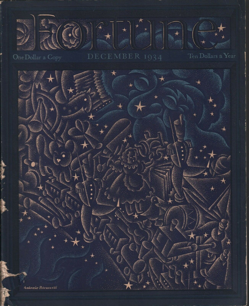 Fortune Magazine December 1934 ANtonio Petruccelli Cover 062320AME