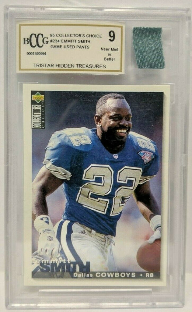 Emmitt Smith #234 1995 UD BCCG 9 Game Used Pants Hidden Treasures 040419DBCD