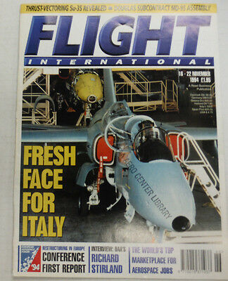Flight International Magazine Fresh Face For Italy November 1994 FAL 060915R2