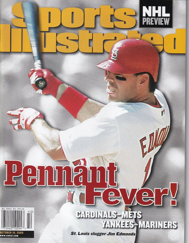 Sports Illustrated Magazine Jim Edmonds St.Louis October 16, 2000 022019nonr
