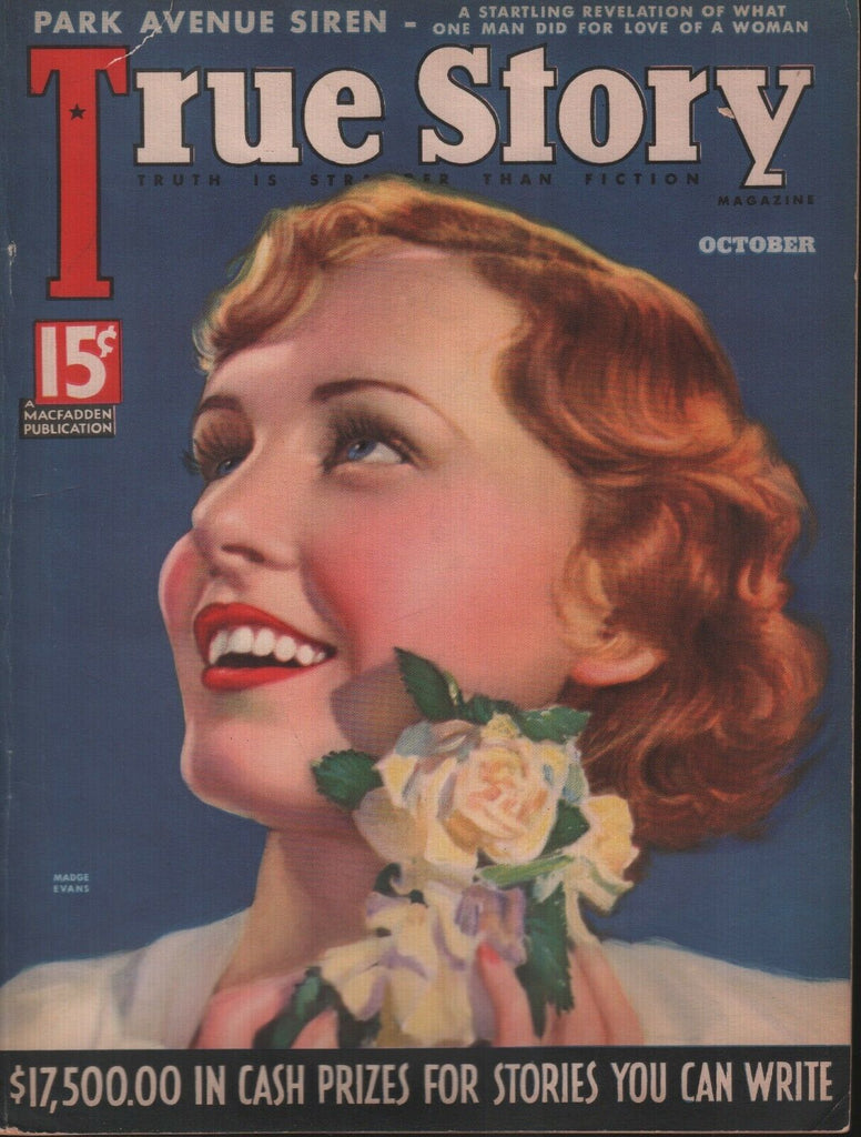 True Story Vintage Magazine October 1935 Madge Evans 100118ame