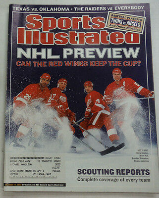 Sports Illustrated Magazine NHL Chris Chelios Brett Hull October 2002 051315R